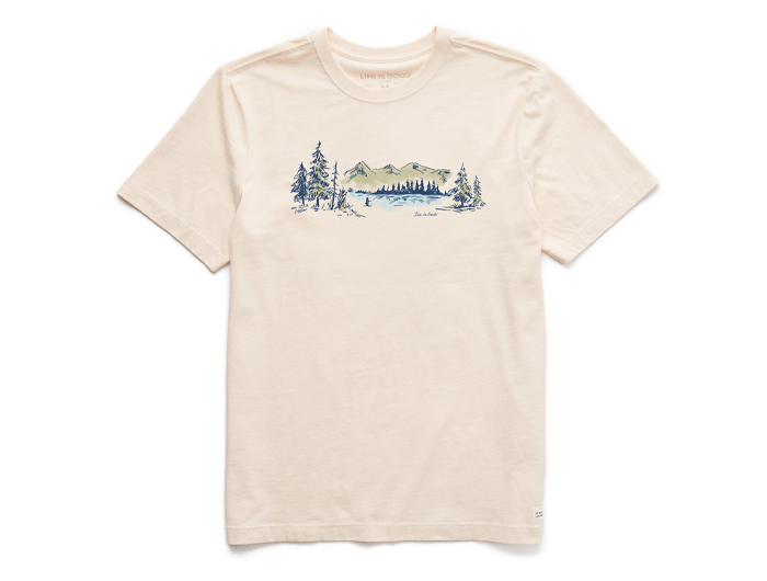 Life is Good Men's Crusher Tee - Fly Fish Vista