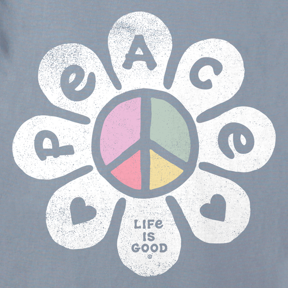 Life is Good Women's Crusher Tee - Peace Flower