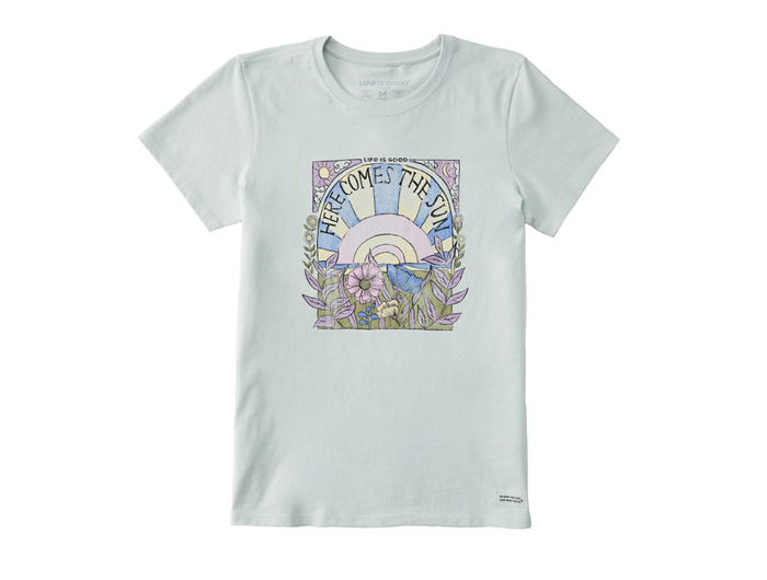 Life is Good Women's Crusher Tee - Here Comes the Sun Hippie