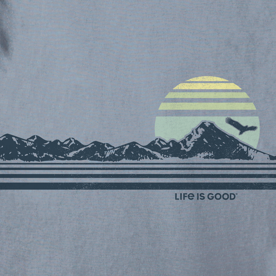 Life is Good Women's Crusher Tee - Retro Mountainscape