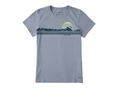 Life is Good Women's Crusher Tee - Retro Mountainscape