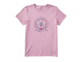 Life is Good Women's Crusher Tee - Dreamy Bee Happiness All Around