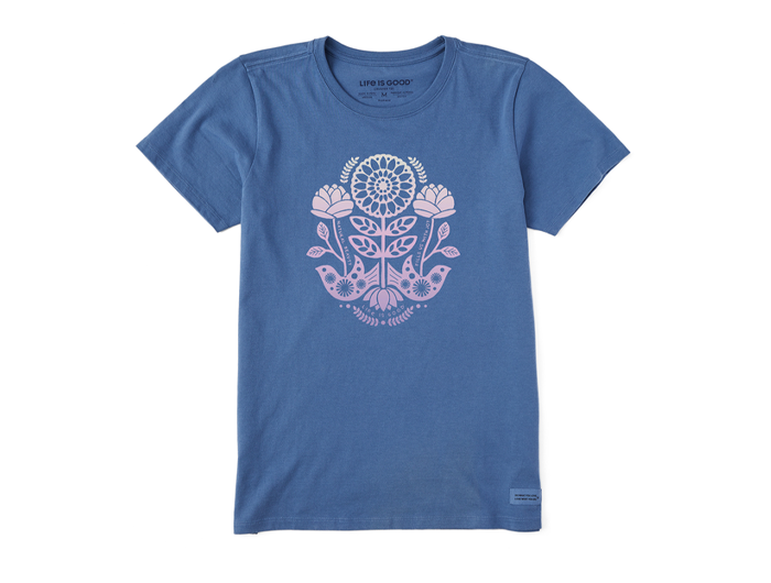 Life is Good Women's Crusher Tee - Nordic Mirror Natural Beauty