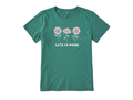 Life is Good Women's Crusher Tee - 3 Groovy Flowers