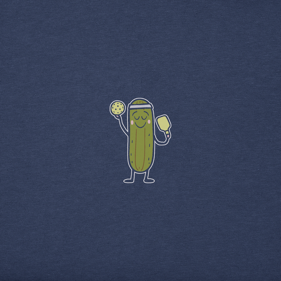 Life is Good Women's Crusher Tee - Quirky Pickle Person