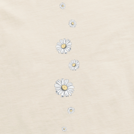 Life is Good Women's Long Sleeve Crusher Tee - Detailed Wildflowers