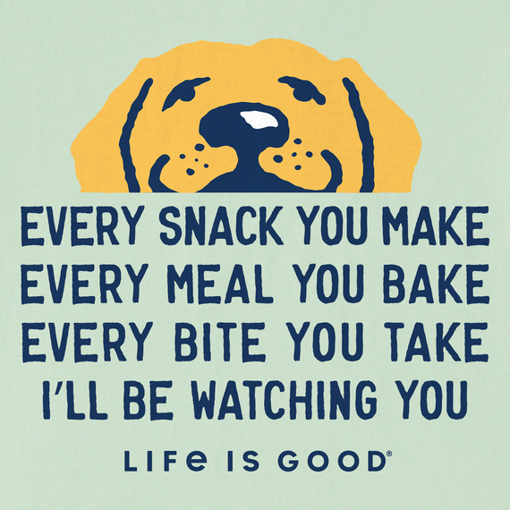 Life is Good Women's Crusher Vee - I'll Be Watching You Yellow Lab