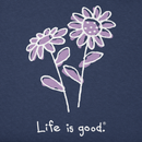 Life is Good Women's Crusher Vee - Quirky Daisies