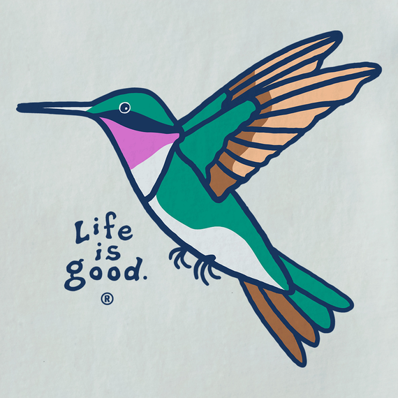 Life is Good Women's Crusher Vee - Vintage Hummingbird