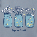 Life is Good Women's Crusher Vee - Shine On Daisy Jars