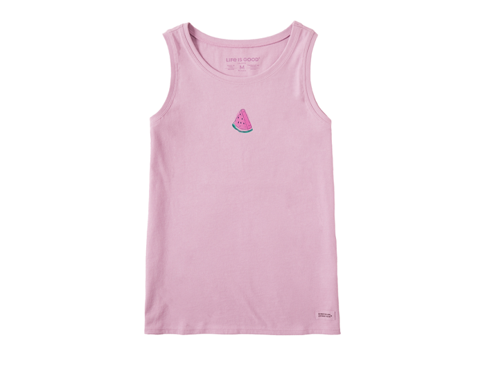 Life is Good Women's Crusher Tank - Watercolor Watermelon