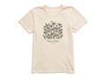 Life is Good Women's Crusher Lite Tee - Realaxed Peace and Love Daisy Bee