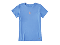 Life is Good Women's Crusher Lite Tee - Watercolor Turtle