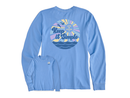 Life is Good Women's Long Sleeve Crusher Lite Tee - Groovy Keep it Simple Sun & Sea