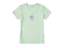 Life Is Good Women's Crusher Lite Vee - LIG Daisy