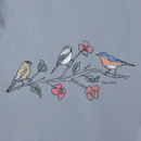Life is Good Women's Long Sleeve Crusher Lite Vee - Dreamy Three Birds
