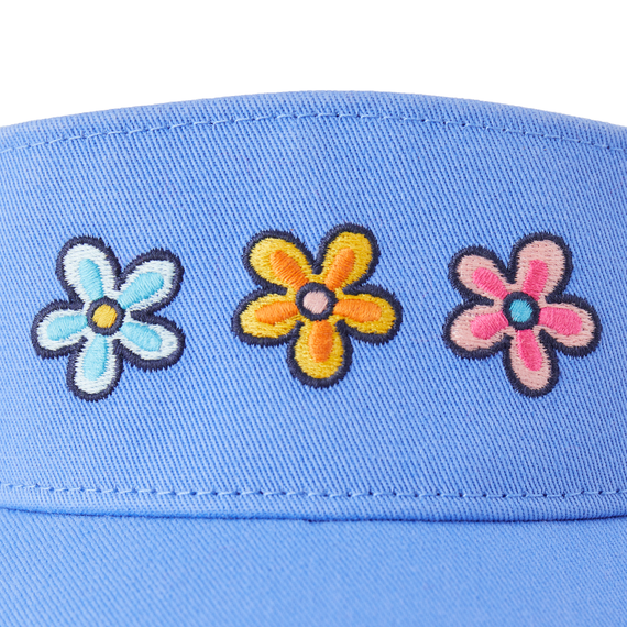 Life is Good Chill Cap Visor - Three Daisies