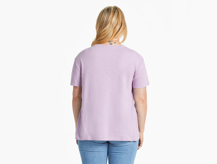 Life is Good Women's Relaxed Fit Slub Tee - Celestial Sun