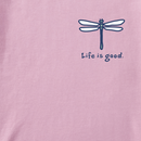 Life is Good Women's Simply True Fleece Zip Hoodie - Dragonfly