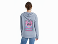 Life is Good Women's Simply True Fleece Zip Hoodie - LIG Golden Landscape