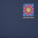 Life is Good Women's Simply True Fleece Zip Hoodie - Good Vibes Floral Diamond