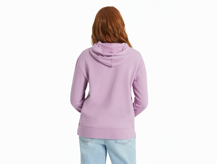 Life is Good Women's Simply True Fleece Hoodie - Retro Mountainscape