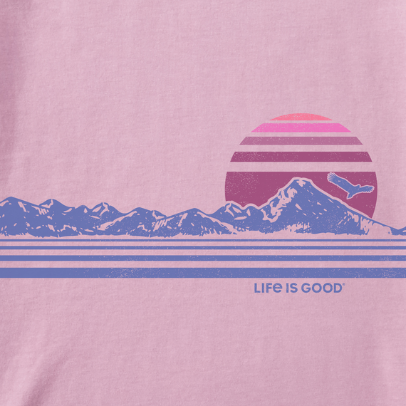 Life is Good Women's Simply True Fleece Hoodie - Retro Mountainscape