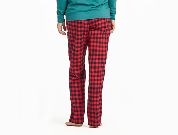 Life is Good Women's Classic Sleep Pant - Buffalo Check Pattern