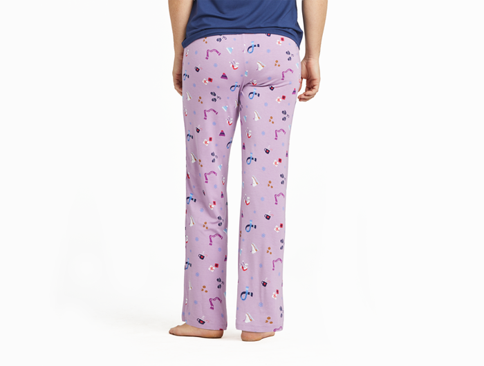 Life is Good Women's Lightweight Sleep Pant - Cozy Winter Pattern