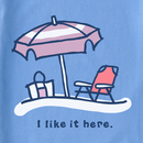 Life is Good Women's Lightweight Sleep Tee - I Like It Here