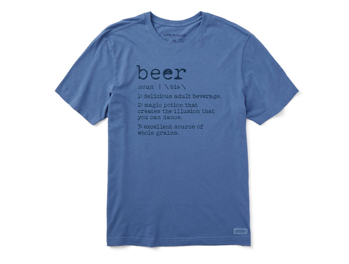 Life is Good Men's Crusher Tee - Beer Defined