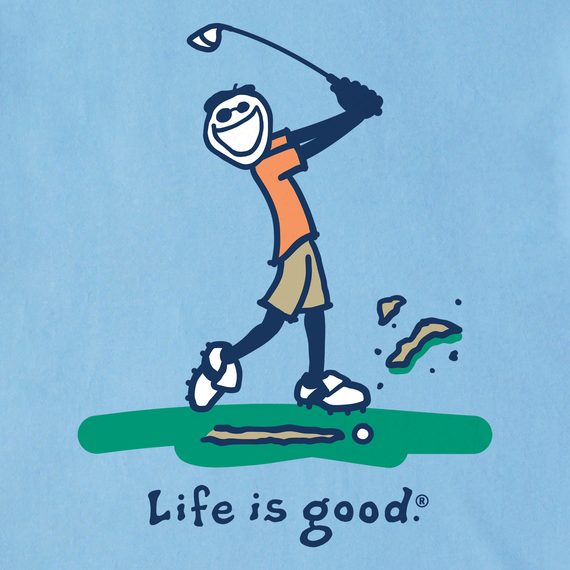 Life is Good Men's Crusher Tee - Jake Golfing