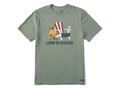 Life is Good Men's Crusher Tee - American Adirondack Beer