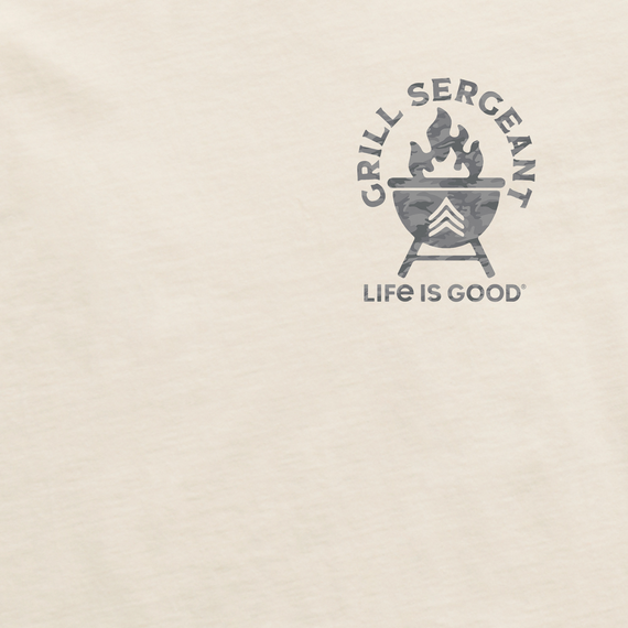 Life is Good Men's Crusher Tee - Grill Sergeant Camo