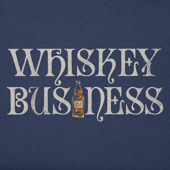 Life is Good Men's Crusher Tee - Whiskey Business