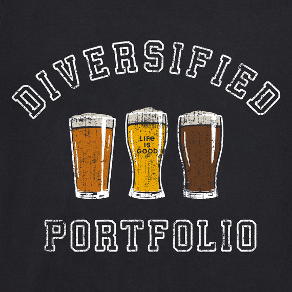 Life is Good Men's Crusher Tee - Diversified Portfolio Beer