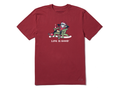 Life is Good Men's Crusher Tee - Santa Jake Adirondack