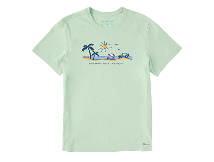 Life is Good Men's Crusher Tee - ATV Beach Vista