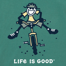 Life is Good Men's Crusher Tee - Jake Mountain Bike