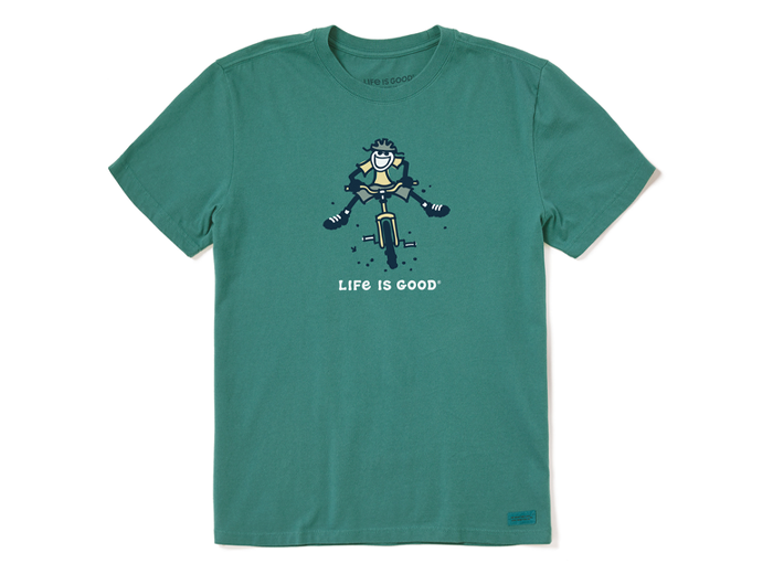 Life is Good Men's Crusher Tee - Jake Mountain Bike