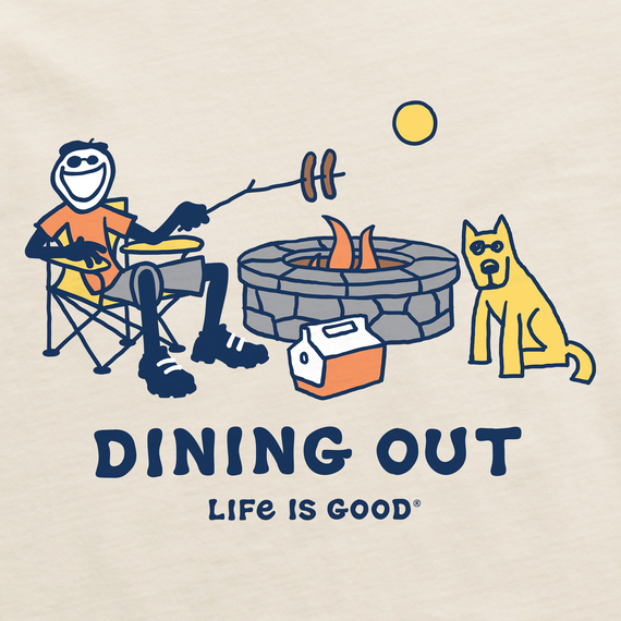 Life is Good Men's Crusher Tee - Jake and Rocket Dining Out