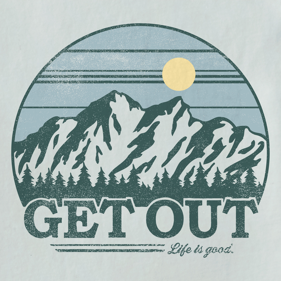 Life is Good Men's Crusher Tee - Get Out Mountains