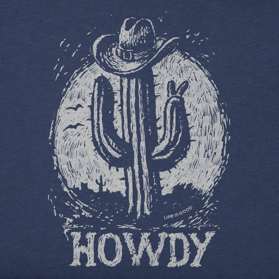 Life is Good Men's Crusher Tee - Cactus Howdy