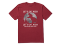 Life is Good Men's Crusher Tee - T-Rex Eat Kids