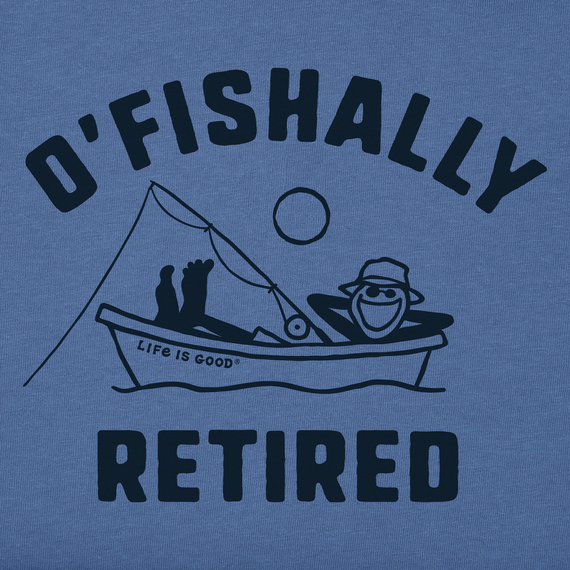 Life is Good Men's Crusher Tee - O'Fishally Retired