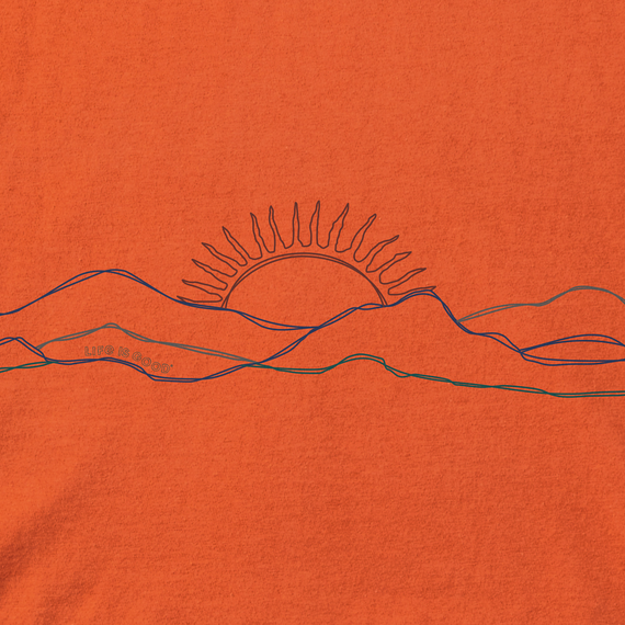 Life is Good Men's Crusher Tee - Freehand Mountain Sun