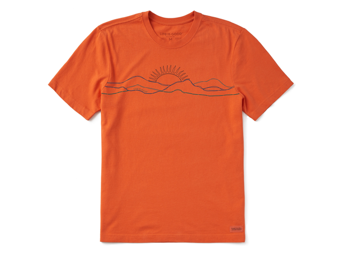 Life is Good Men's Crusher Tee - Freehand Mountain Sun