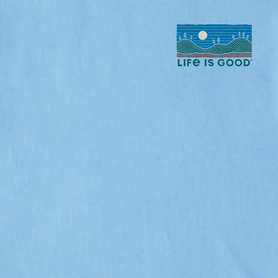 Life is Good Men's Crusher Tee - Woodblock Kayak