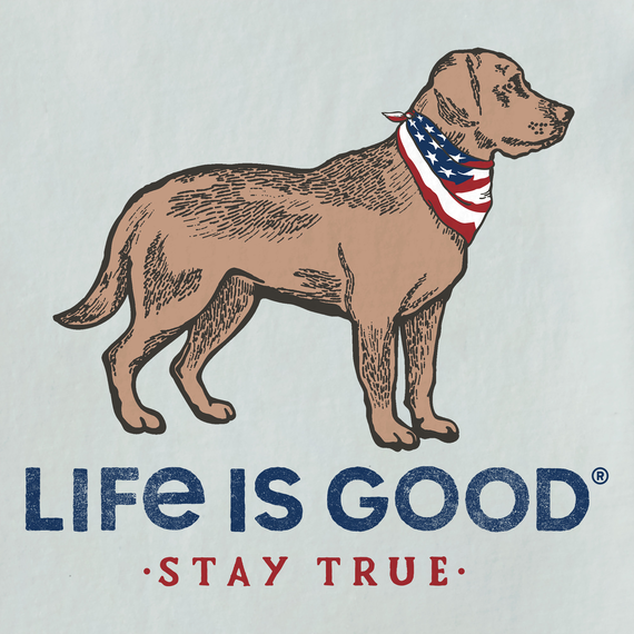 Life is Good Men's Long Sleeve Crusher Tee - Stay True Dog