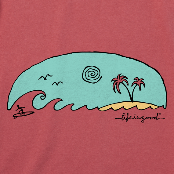 Life is Good Men's Crusher Lite Tee - Quirky Island Surf